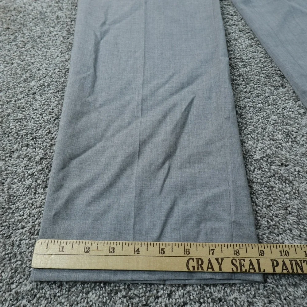 Banana Republic Pants Mens 38X32 Gray Wool Slim Dress Slacks Trouser Flat Front
